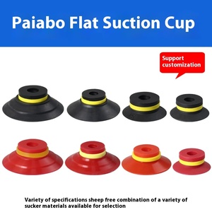 VF-Serie <span class=keywords><strong>PlAB</strong></span> Flacher Vakuum-Silikon-Nitrilkautschuk-Saugnapf Schwarz Rot Transparente Düse Importiertes Produkt - Product Image 2