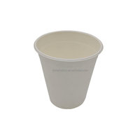 Gobelet à café biodégradable de 6,5 oz avec couvercle anti-fuite, écologique, jetable, en bagasse de canne à sucre, compatible micro-ondes, pour les fêtes, utilisation chaude/froide