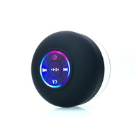 IPX5 Wasserdichter 5.0 Bluetooth-Lautsprecher aus Kunststoff mit LED-Licht, Mini-Design für Badezimmer, verschiedene Farboptionen, Batterie enthalten