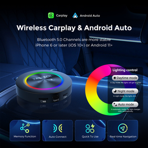 Zest อะแดปเตอร์คาร์เพลย์แบบไร้สายกรอบโลหะกล่องเล่น Ai กล่อง CarPlay อัพเกรดออนไลน์ Snapdragon 6115สำหรับ Apple Android <span class=keywords><strong>iPhone</strong></span> - Product Image 2