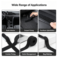 Sangle organisatrice de câbles en PVC auto-adhésive double face avec fixation auto-agrippante 3M haute résistance pour câbles de charge et de données