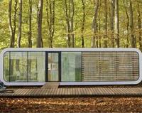 Maison préfabriquée modulaire en acier mobile - Villa et cour - Conception imperméable
