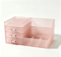 Boîte de rangement multifonctionnelle en acrylique grande capacité, anti-poussière et résistante à l'eau, personnalisable, directement de l'usine