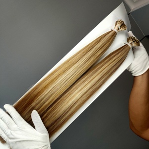 โรงงานดราก้อนบิวตี้ ผมแท้ 100% เรมี่ รัสเซีย 10-30 นิ้ว เวอร์จิ้น ไอทิป ปลายหนา ดับเบิ้ลดรอน สำหรับร้านเสริมสวย ทุกสี - Product Image 4