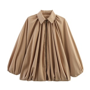 Camicia da Donna Casual <span class=keywords><strong>con</strong></span> Colletto <span class=keywords><strong>a</strong></span> <span class=keywords><strong>Pipistrello</strong></span>, Nuova Collezione Autunno 2026, Stile alla Moda, Vestibilità Ampia, per il Commercio all'Ingrosso - Product Image 3