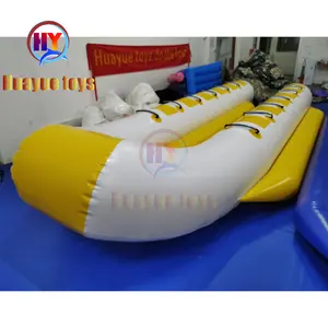 Tube de banane de poisson mouche remorquable de bateau de banane d'eau gonflable de haute qualité pour le sport nautique d'été