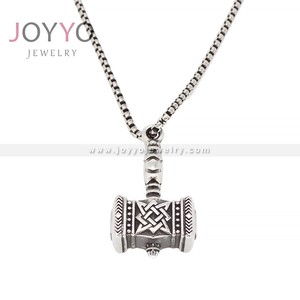 Ciondolo Vintage prodotto da motociclista in acciaio ciondoli a forma <span class=keywords><strong>di</strong></span> thor gioielli da uomo god of war thor hammer - Product Image 1