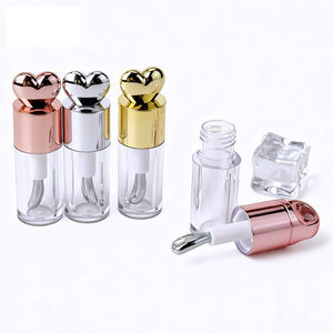 Tubos de Brillo Labial Redondos de Lujo de 4ml/6ml, Tubos de Plástico para Brillo Labial con Pincel, Etiqueta Personalizada, Envase para Aceite Labial, Tubos Vacíos para Cosméticos - Product Image 2