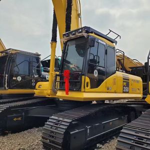 Excavadoras usadas Komatsu PC350 Excavadora sobre orugas 35 Ton Japón máquina de construcción original Certificado CE con cubo para la venta - Product Image 1