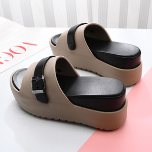 Guru Women's Platform Sandals EVA Color-Blocked Non-Slip Fish Mouth Summer Beach Shoes - Product Image 2