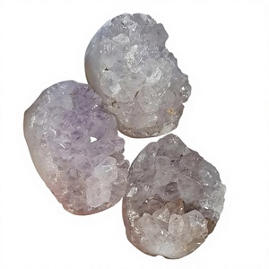 Natural Amethyst Cluster Crystal Specimen Light Purple for Healing Decor Wholesale - Product Image 1