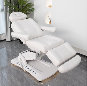 Black 3 Motor Electric <b>Reclining</b> Foldable Adjustable Beauty <b>Bed</b>-Aesthetic Tattoo Spa Massage Facial Lash <b>Chair</b> - Product Image 6
