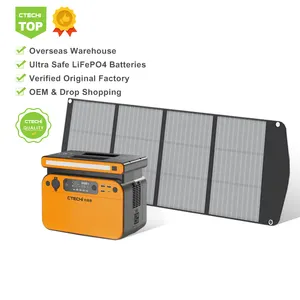 في الهواء الطلق الطوارئ الطاقة المنزل قوة البنك بطارية مجانية الصيانة 500w الشمسية مولد المحمولة