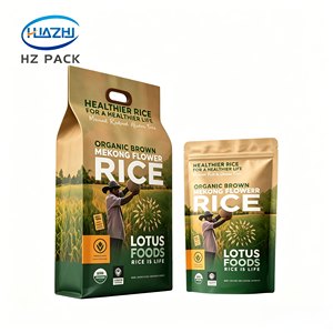 Sac d'emballage étanche 5 kg à quatre soudures latérales avec poignée en plastique pour riz, céréales et café en poudre - Product Image 3