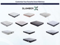 Matelas intelligent à air comprimé AISLUMBERX avec suivi du sommeil en temps réel, soutien de la colonne vertébrale, fermeté personnalisable, OEM, moderne, durable pour hôtel