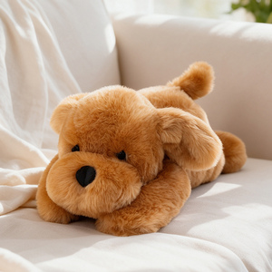Perro de Peluche Grande de 52 cm, <span class=keywords><strong>Schnauzer</strong></span>, Pastor Alemán, Pelo Dorado, <span class=keywords><strong>Venta</strong></span> Directa de Fábrica a Bajo Precio - Product Image 6