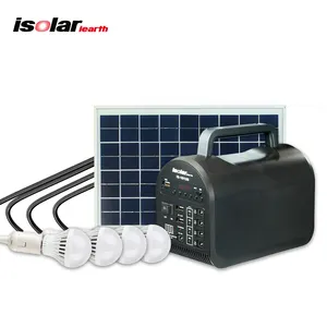 Is-1512S 10 W 直流离网迷你便携式太阳能电池板套件电源系统