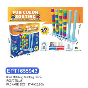 EPT Color Stack Challenge, jeu de puzzle familial rapide et stimulant |   Jeu de société amusant pour stimuler la logique et l'esprit |   Comprend 50 cartes de défi - Product Image 6