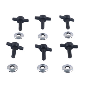 Mushroom Head Bolts 8mm Carbon Steel Black Oxide With Washers For Jeep Roof Mounting - Product Image 2