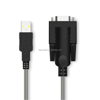 USB a RS232 cable serie conector macho Industrial FTDI chipset DB9 pin 9-PIN conector COM conector macho 1,8 m