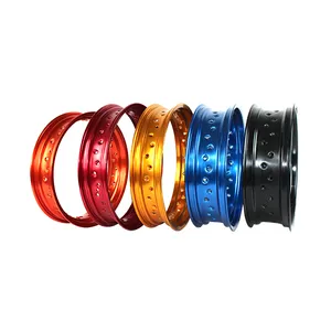 Hoge Kwaliteit Lichtgewicht 17 "Inch 7116 T6 Aluminium Motorfiets Brede Wielen Voor Supermoto