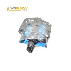 适用于 OUX V8 20 英寸电动胖胎自行车的工厂踏板替换零件 黄色反光警示条踏板 - Product Image 4