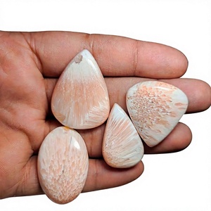 Scolecita Rosa Natural AAA+ 100%, Cabujón, Piedras Preciosas Semipreciosas Sueltas, Energía Curativa, Precio al por Mayor, Joyería FAIJAN - Product Image 1