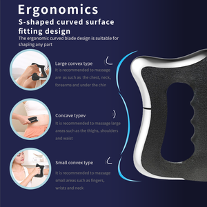 Grattoir chauffant pour les muscles fasciaux, 3 niveaux de vibration micro-électrique, lame de massage, pistolet de massage électrique pour la relaxation musculaire - Product Image 4