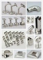 Accessoire pour garde-corps et balustrade en verre : Support mural, Connecteur de tube, Embout, Coude, Joint encastré