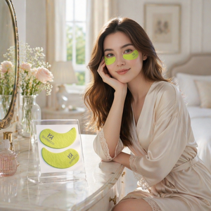 Parches de Hidrogel <span class=keywords><strong>para</strong></span> Ojos con Colágeno Vegano Orgánico y Logotipo Personalizado OEM, con Oro de 24k, Anti-Ojeras, Anti-Hinchazón y Anti-Arrugas - Product Image 2
