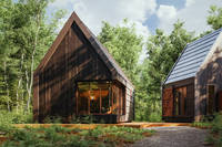 Maison préfabriquée modulaire multifonctionnelle en bois, studio/jonction pour jardin, intérieur moderne |   Salon