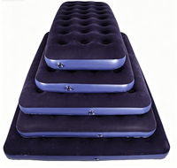 Matelas pneumatique gonflable de 22 mm d'épaisseur, prix d'usine, gonflage rapide, lit de camping pliable pour usage extérieur