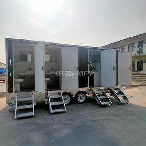 Toilettes mobiles complètes et portables 2025, salle de bain, toilettes mobiles de luxe, remorque de toilettes - Product Image 4