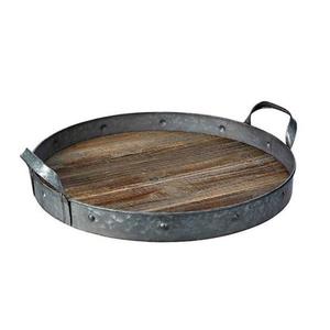 Plateaux de service en métal et en bois, plateaux de service à thé et café pour hôtel, ustensiles de cuisine, maison, hôtel, Restaurant, plat de service - Product Image 1