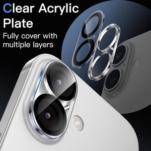 Manufacturer Custom High Transparency HD Aluminium Camera Glass Lens <b>Protector</b> for iPhone 18 Pro Max <b>Back</b> Camera Tempered Film - Product Image 2