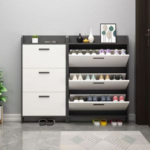 Scarpiera da Parete di Lusso in Materiale Premium con Lavorazione Squisita, Salva Spazio sul Pavimento e Aggiunge Eleganza all'Ingresso - Product Image 1