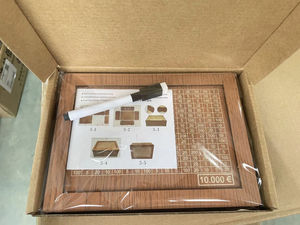 나무 돈 상자 달러 유로 돈 절약 상자 현금 상자 돈 은행 어린이를위한 돼지 저금통 선물 - Product Image 6