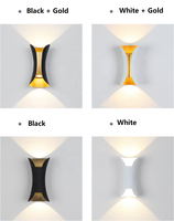 Nordique étanche haut vers le bas LED applique murale lumière extérieure décorative moderne extérieur porche applique murale pour la maison
