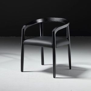 Chaise de designer italienne BST Mortenny, style moderne minimaliste nordique, en bois massif et <span class=keywords><strong>rotin</strong></span> <span class=keywords><strong>tressé</strong></span>, chaise de salle à manger portable, <span class=keywords><strong>fauteuil</strong></span> pour la maison - Product Image 3