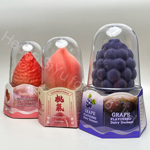 3D Đào Hương vị kem trái cây tự nhiên trái cây Halal chứng nhận bán buôn đường thấp vui vẻ hình tùy chỉnh Popsicle - Product Image 2