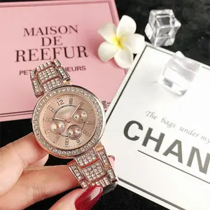 Luxury Fashion Brand Female Diamond Wristwatch Reloj de cuarzo de mujer Ladies Wrist Quartz Watches for Women