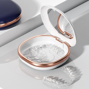 New xách tay Slim aligner trường hợp Tương thích với <span class=keywords><strong>invisalign</strong></span> tùy chỉnh từ đóng cửa chỉnh hình răng người lưu giữ trường hợp - Product Image 6