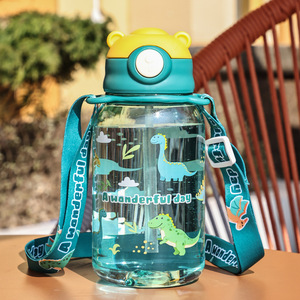 Botella <span class=keywords><strong>de</strong></span> <span class=keywords><strong>Agua</strong></span> Infantil <span class=keywords><strong>de</strong></span> 650 ml con Pajita, Antiderrames, Portátil, para Niños y Niñas, Ideal para la Escuela - Product Image 6