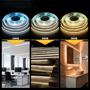Mini bande lumineuse LED flexible à haute densité ultra-mince FCOB COB, 5 m, 336 LED, 12 <span class=keywords><strong>V</strong></span>, 24 <span class=keywords><strong>V</strong></span>, 3000 K, 4000 K, 6000 K - Product Image 6