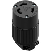 Stopkontak Pengunci NEMA L6-30R Terdaftar ETL, Konektor AC Betina 30A 250V dengan Pengunci Putar, Soket Pengganti Industri, PA-0336B