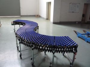 Depo için plastik esnek paten tekerlek konveyör bant sistemi - Product Image 4