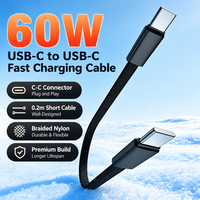 Câble USB-C vers USB-C tressé en nylon 120W PD pour charge rapide et transfert de données, 25cm 1M 2M pour iPhone 15 16 17 18, ordinateur portable, tablette, voiture