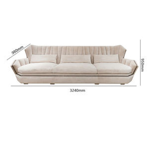 Maxky Italia V Series Sofá Francés de Lujo Importado de Cuero Completo para Villas Modernas y Centros Comerciales Gran Estilo Victoriano - Product Image 6