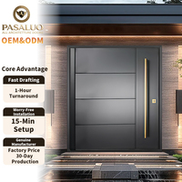 Portes d'entrée extérieures résidentielles modernes et durables de haute sécurité OEM PSL 2026 pour maisons et villas
