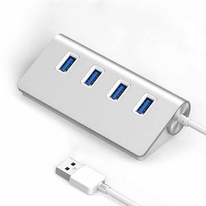 อะลูมิเนียม 4 พอร์ต USB 3.0 Expander Splitter Hub Data Hub สำหรับแมคบุค โน้ตบุ๊ก พีซี USB-แฟลชไดรฟ์ ฮาร์ดดิสก์แบบพกพา - Product Image 6